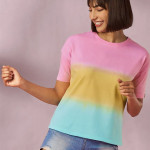 Tie Dye Dawn Drop Shoulder T-Shirts