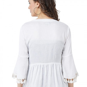 Women's Front Open Peplum Shrug