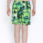 Green Printed Swim Shorts