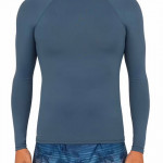 Men Surfing UV Rash Guard 100 Long Sleeved