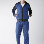 Men Blue & Charcoal Grey Solid Reversible Tracksuit